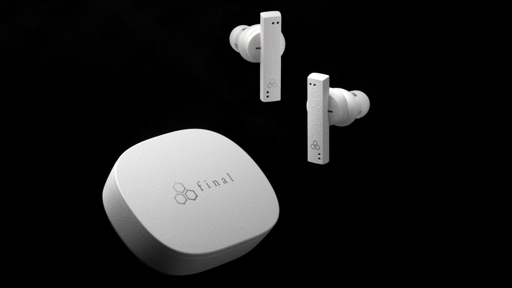 Final ZE8000 White - Charging Case and Earbuds